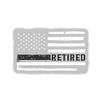 Correctional Officer Retired.  Sticker (Peel N' Stick)